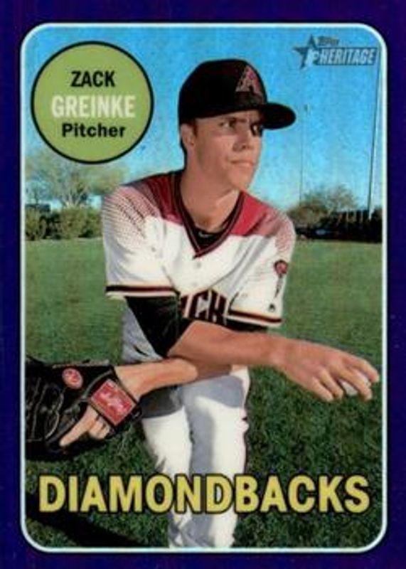 2018 Topps Heritage #THC-254 Chrome - Purple Hot Box Refractor