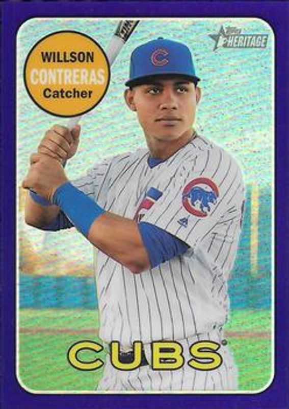 2018 Topps Heritage #THC-247 Chrome - Purple Hot Box Refractor