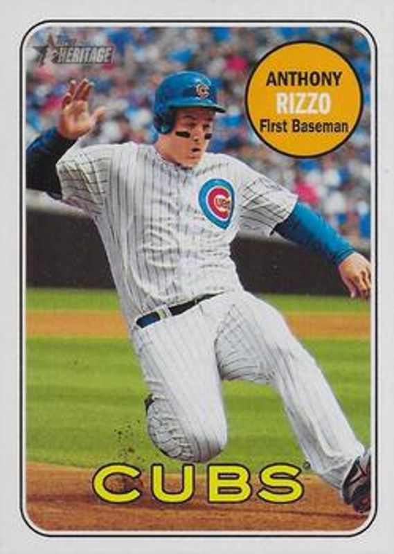 Anthony Rizzo 2018 Topps Heritage #20c Base RAW