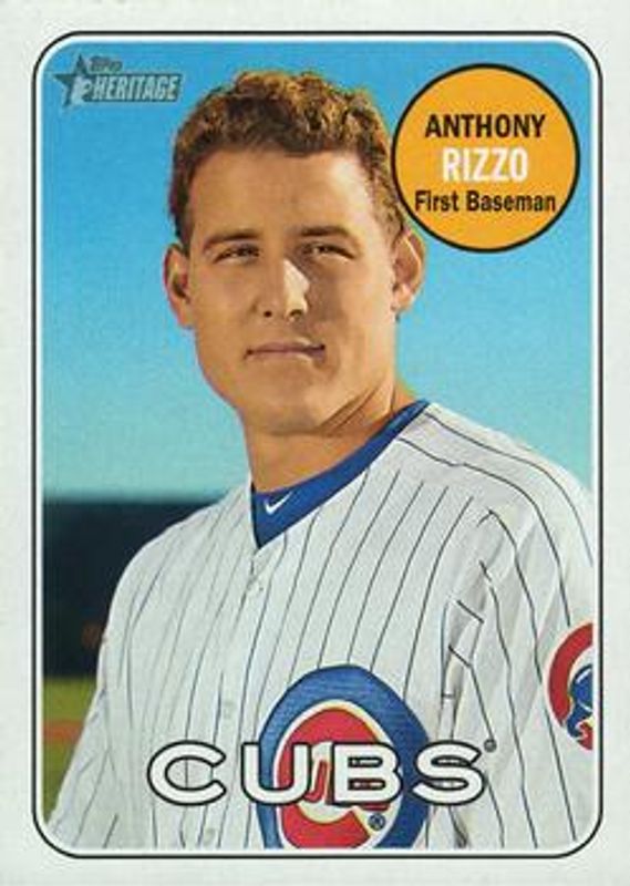 Anthony Rizzo 2018 Topps Heritage #20b Base RAW