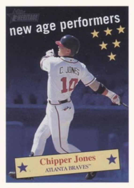 Chipper Jones 2001 Topps Heritage #NAP6 New Age Performers RAW