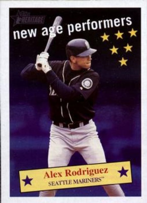 Alex Rodriguez 2001 Topps Heritage #NAP3 New Age Performers RAW