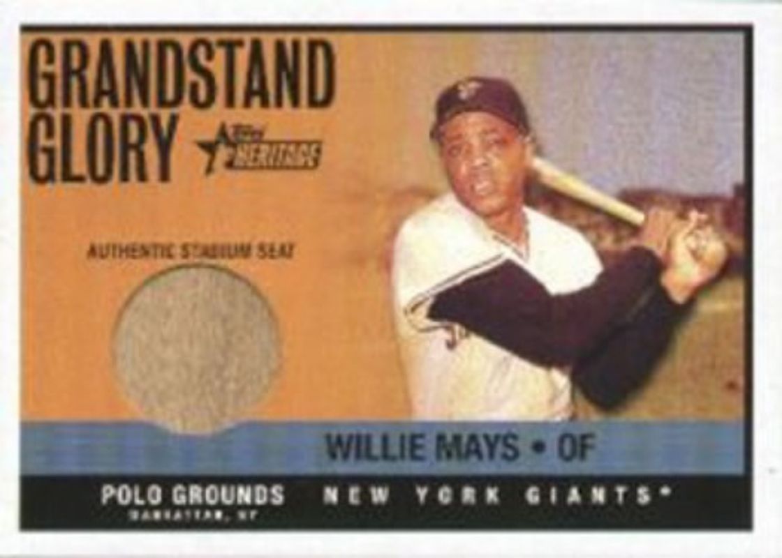 Willie Mays 2001 Topps Heritage #THGG-WM Grandstand Glory RAW