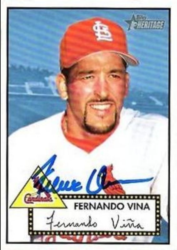 2001 Topps Heritage #THA-FV Real One Autographs