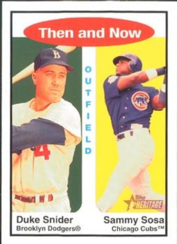 2001 Topps Heritage #TH2 Then & Now