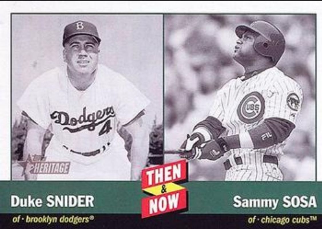 2002 Topps Heritage #TN7 Then & Now