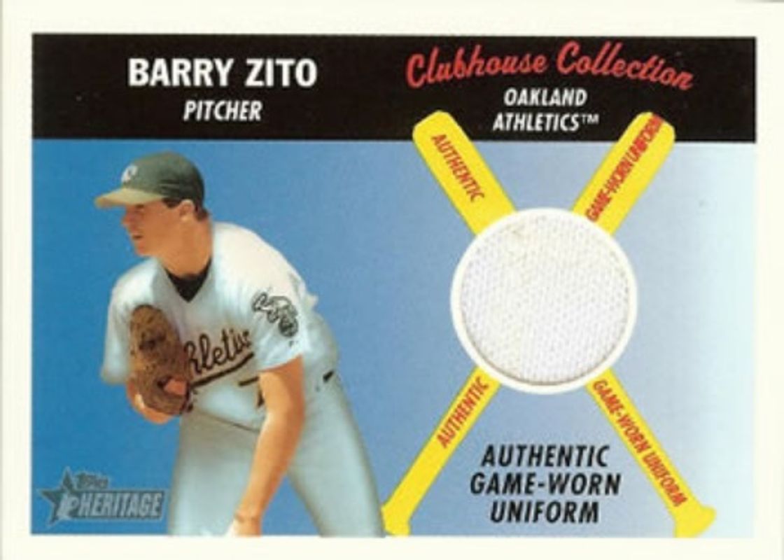 2004 Topps Heritage #CCR-BZ Clubhouse Collection Relics