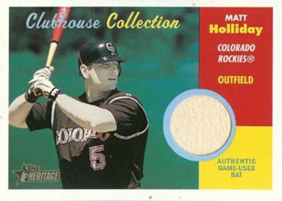 2006 Topps Heritage #CC-MH Clubhouse Collection Relics