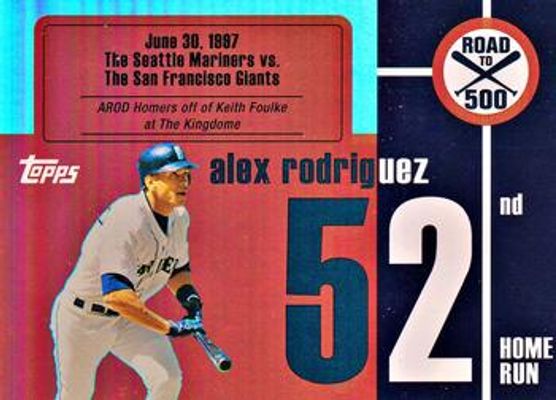 2007 Topps Heritage #ARHR52 Alex Rodriguez: Road to 500
