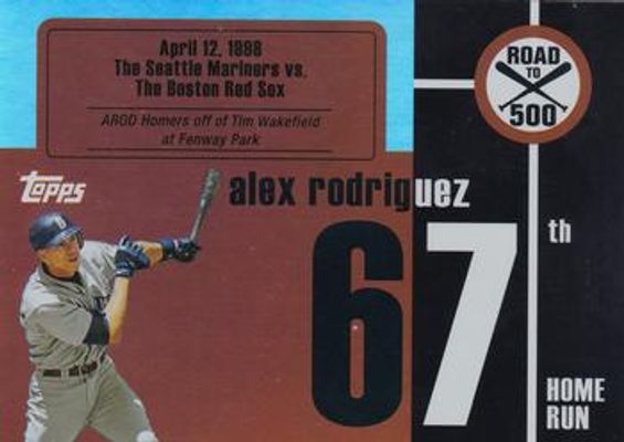 2007 Topps Heritage #ARHR67 Alex Rodriguez: Road to 500