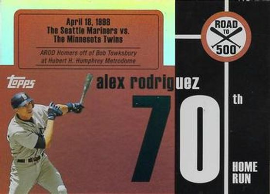 2007 Topps Heritage #ARHR70 Alex Rodriguez: Road to 500