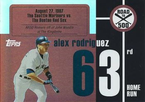 2007 Topps Heritage #ARHR63 Alex Rodriguez: Road to 500