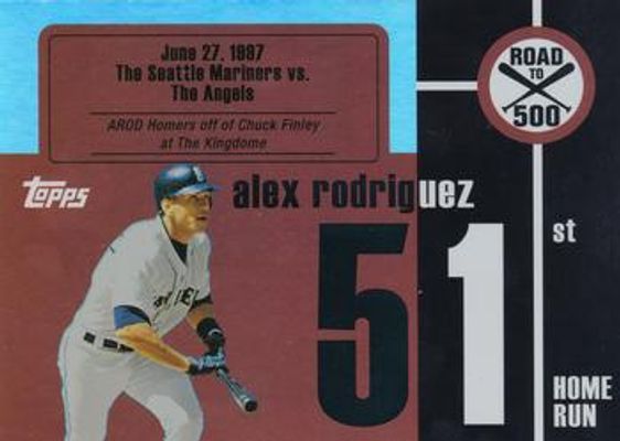 2007 Topps Heritage #ARHR51 Alex Rodriguez: Road to 500