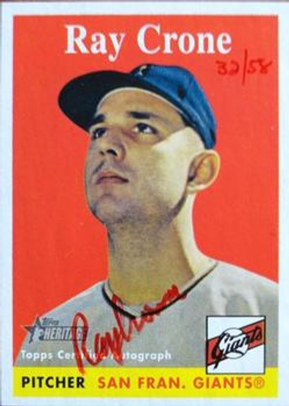 2007 Topps Heritage #ROA-RC Real One Autographs - Red Ink /58