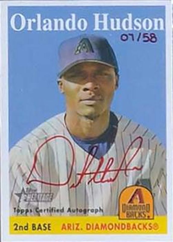 2007 Topps Heritage #ROA-OH Real One Autographs - Red Ink /58