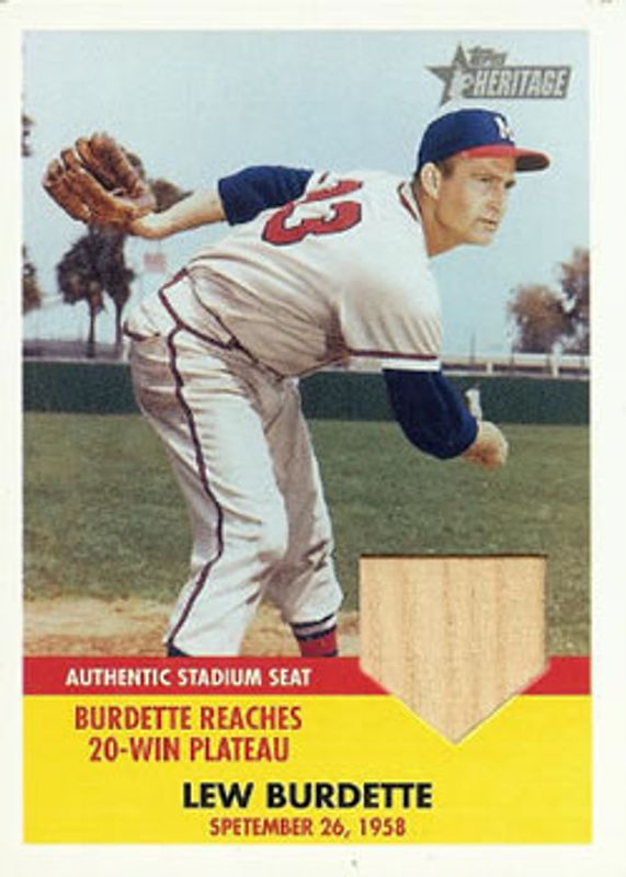 2007 Topps Heritage #FBR-LB Flashbacks Seat Relics