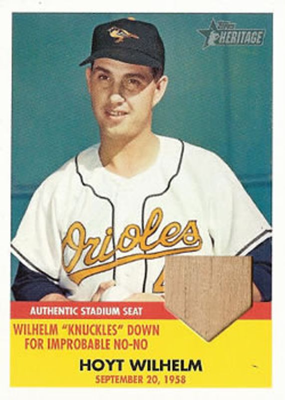 2007 Topps Heritage #FBR-HW Flashbacks Seat Relics