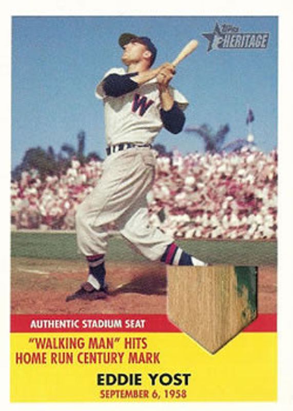 2007 Topps Heritage #FBR-EY Flashbacks Seat Relics