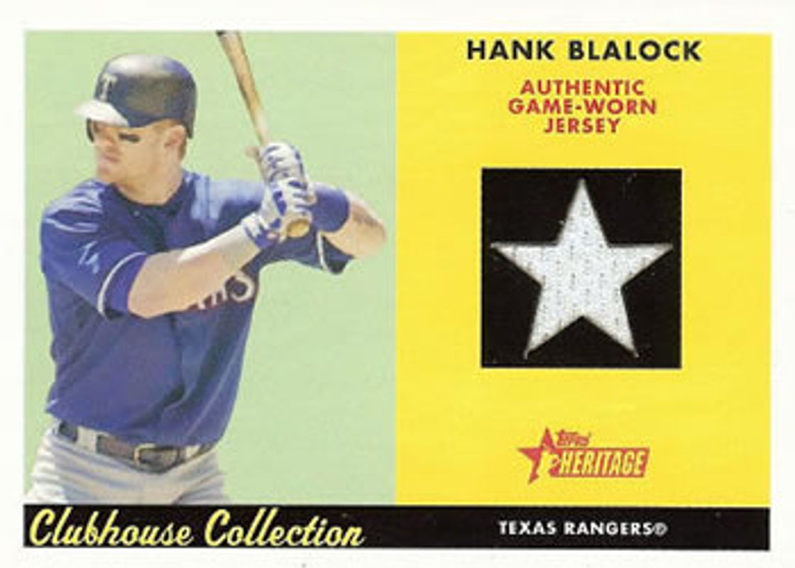 2007 Topps Heritage #CC-HB Clubhouse Collection Relics