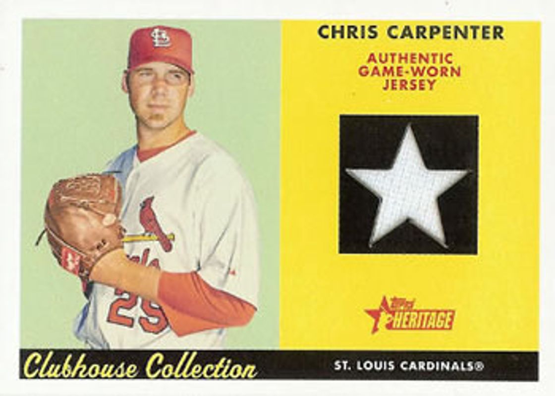 2007 Topps Heritage #CC-CC Clubhouse Collection Relics