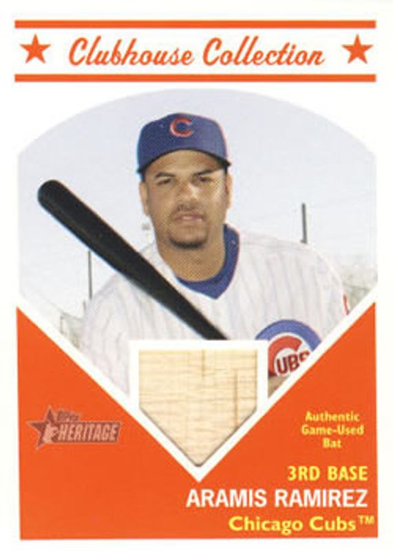 2008 Topps Heritage #CCAR Clubhouse Collection Relics
