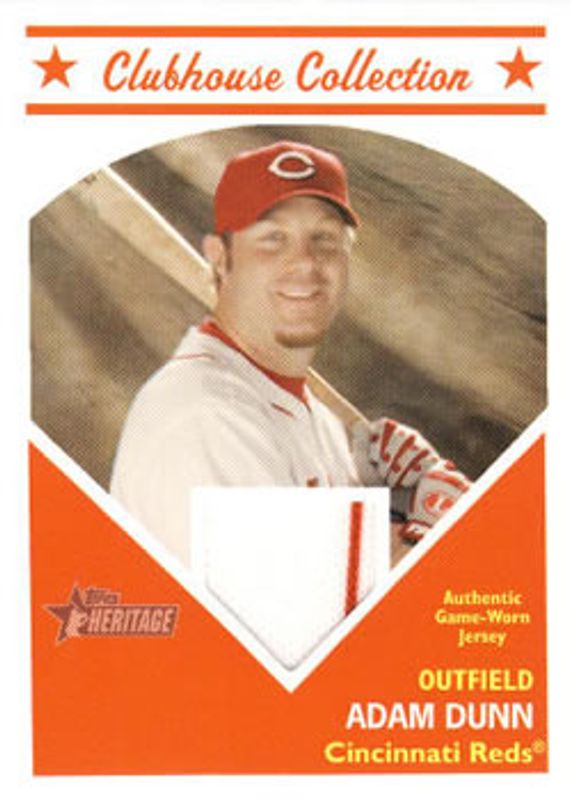 2008 Topps Heritage #CCAD Clubhouse Collection Relics