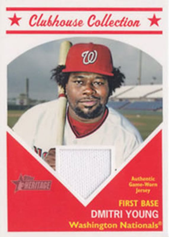 2008 Topps Heritage #HCCDY Clubhouse Collection Relics