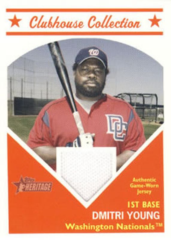 2008 Topps Heritage #CCDY Clubhouse Collection Relics