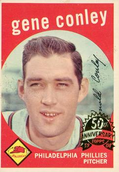 Gene Conley 2008 Topps Heritage #492 50th Anniversary Buybacks Price ...