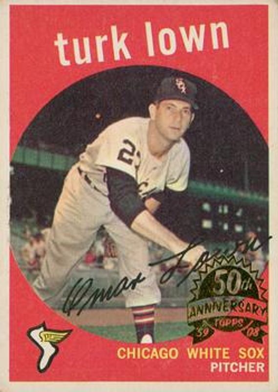 Turk Lown 2008 Topps Heritage #277a 50th Anniversary Buybacks RAW