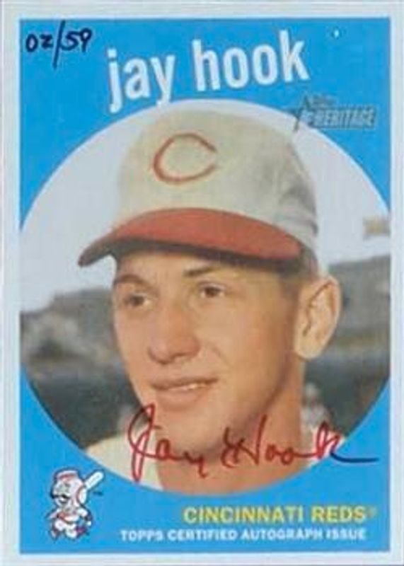 2008 Topps Heritage #ROA-JH Real One Autographs - Red Ink /59