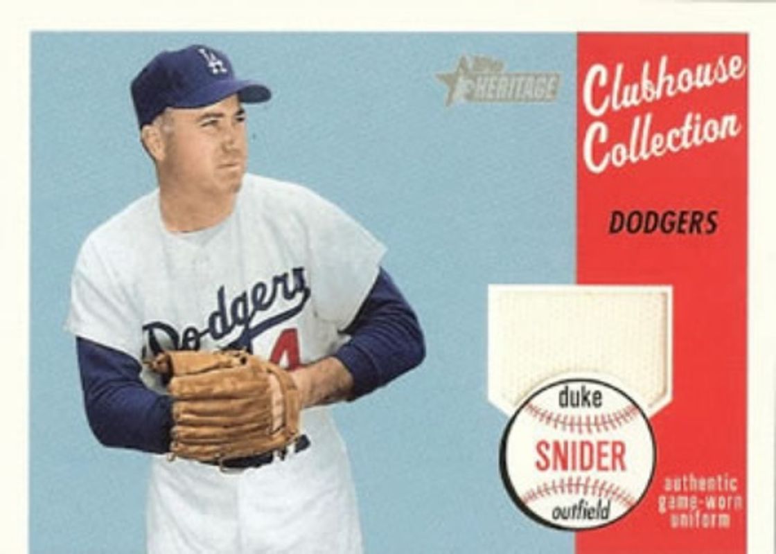 Duke Snider 2003 Topps Heritage #CC-DS Clubhouse Collection Relics RAW