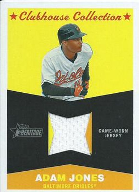 2009 Topps Heritage #CC-AJ Clubhouse Collection Relics