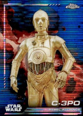 C-3PO 2024 Topps Chrome Star Wars #109 Gold Refractor /50