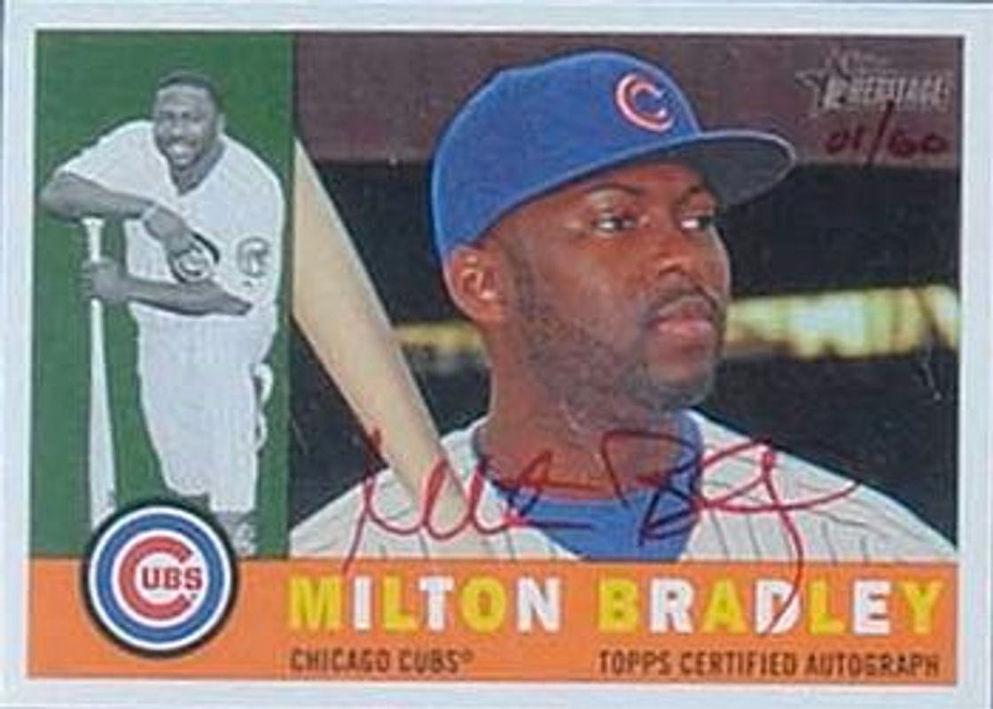 2009 Topps Heritage #MB Real One Autographs - Red Ink /60