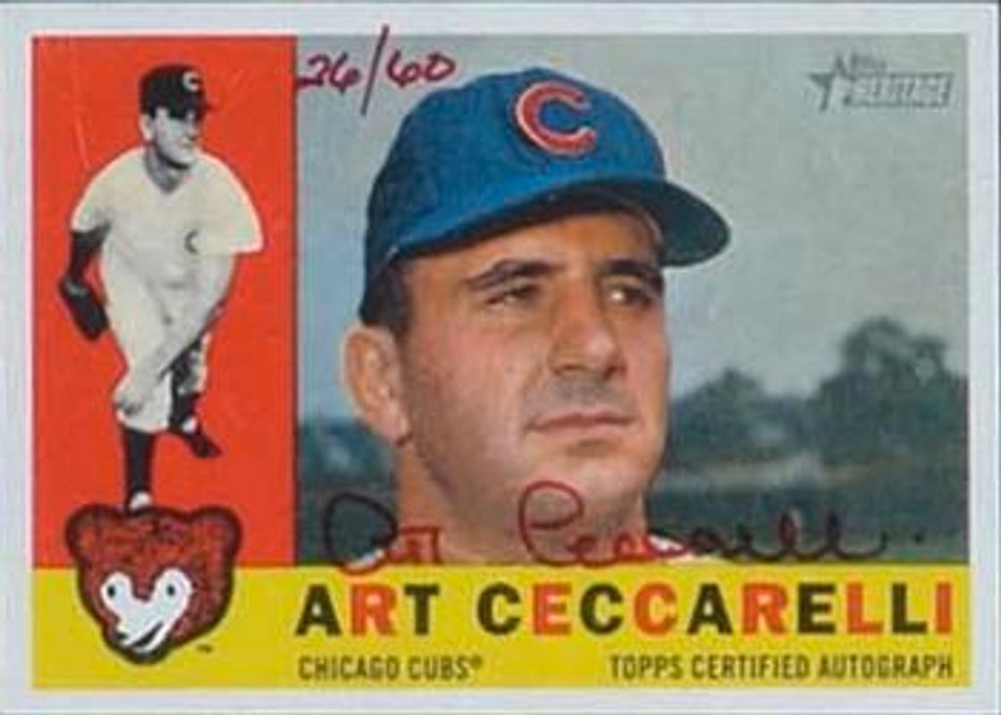 2009 Topps Heritage #AC Real One Autographs - Red Ink /60