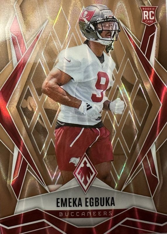 Emeka Egbuka 2025 Phoenix #225 Bronze Seismic /15 Price Guide