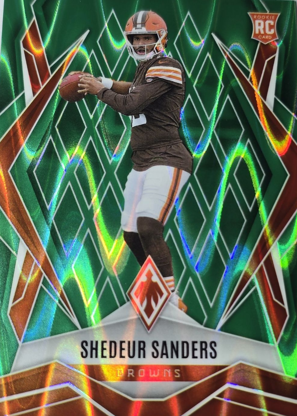 Shedeur Sanders 2025 Phoenix #154 Green Seismic /25 Price Guide