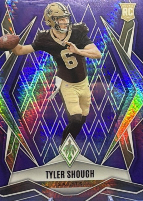 Tyler Shough 2025 Phoenix #169 Purple Hyper /249 Price Guide