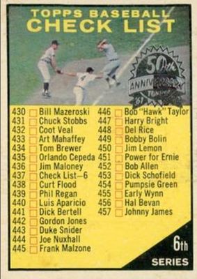 2010 Topps Heritage #437 50th Anniversary Buybacks