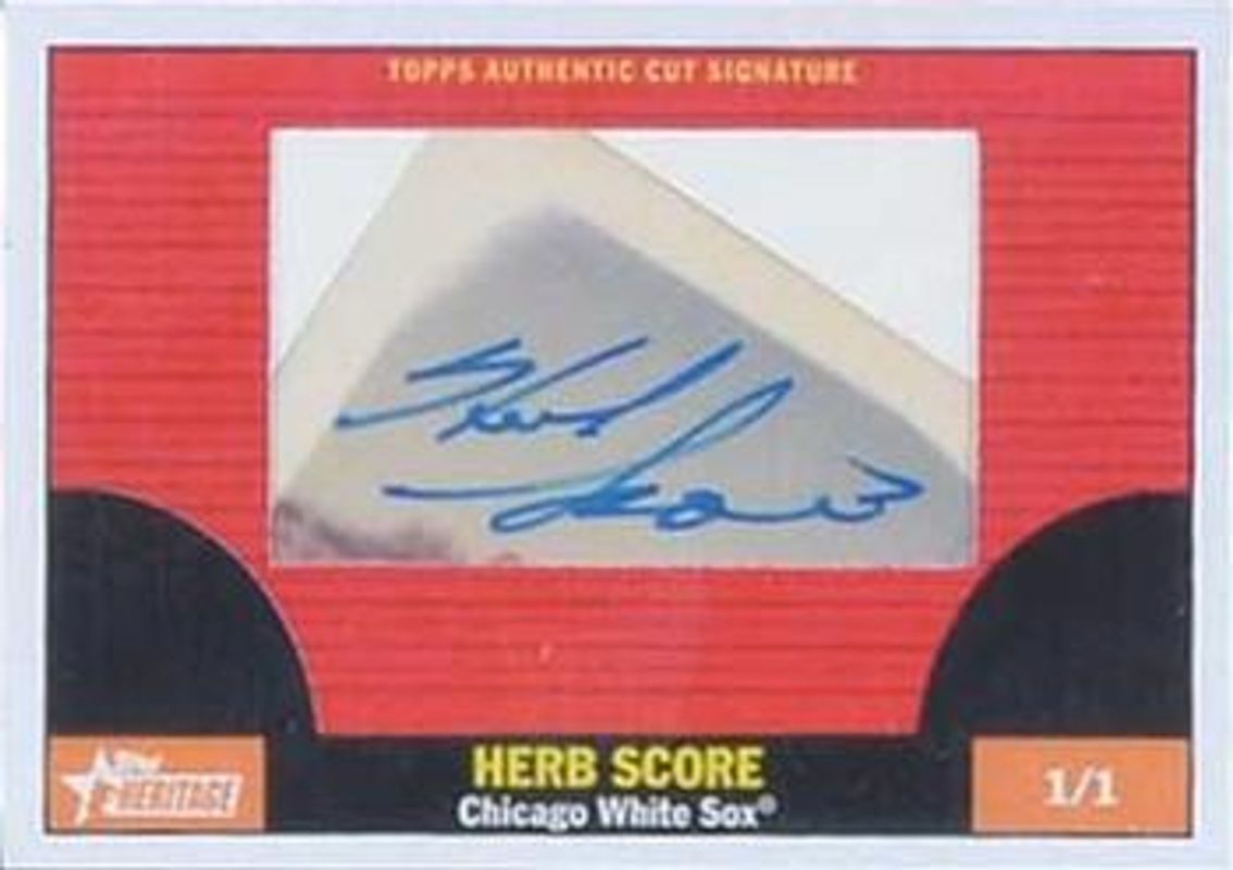 2010 Topps Heritage #CS-HS 1961 Cut Signatures /1