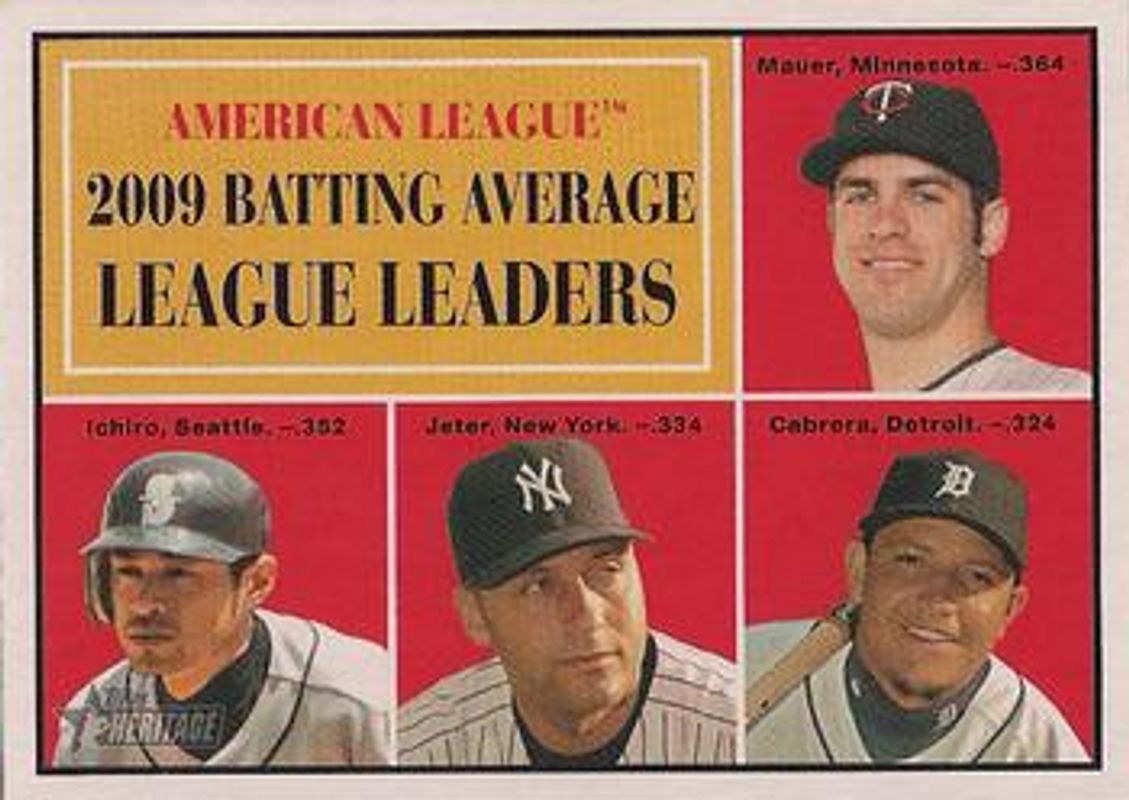 Derek Jeter / Ichiro Suzuki / Joe Mauer / Miguel Cabrera Baseball Cards ...