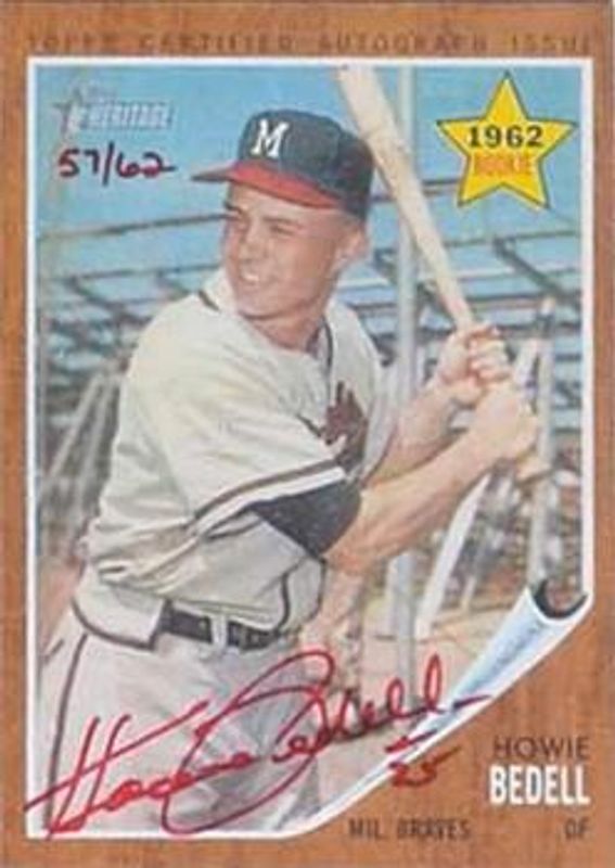2011 Topps Heritage #ROA-HB Real One Autographs - Red Ink /62