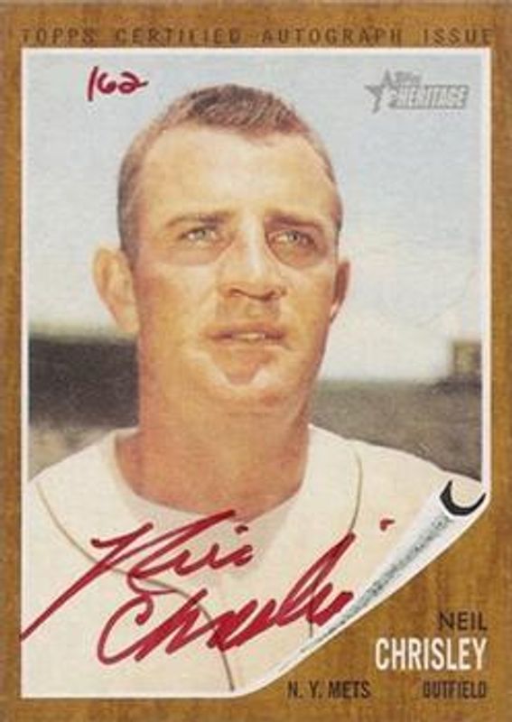 2011 Topps Heritage #ROA-NC Real One Autographs - Red Ink /62