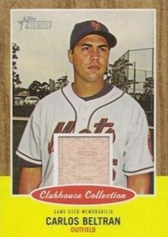 Carlos Beltran 2011 Topps Heritage #CCR-CB Clubhouse Collection Relics RAW