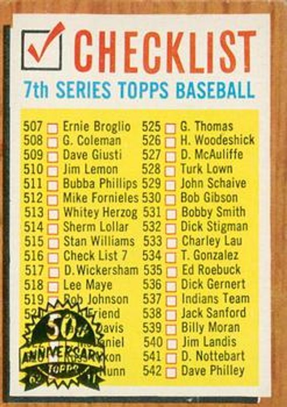 2011 Topps Heritage #516 50th Anniversary Buybacks