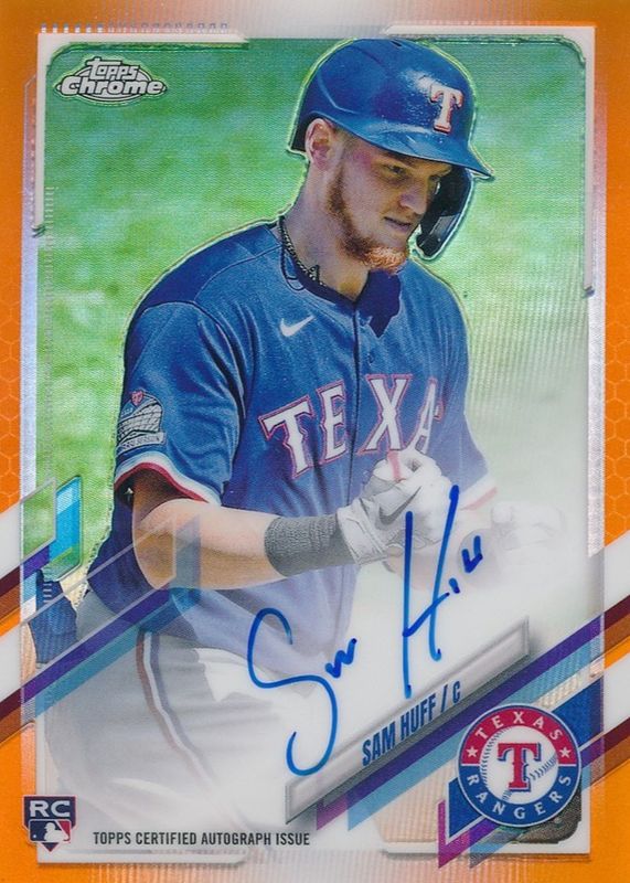 2021 Topps Chrome #RA-SHU Rookie Auto - Orange Refractor /25