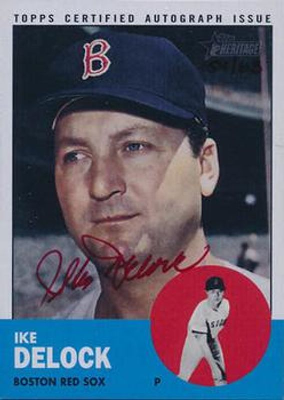 2012 Topps Heritage #ROA-ID Real One Autographs - Red Ink /63