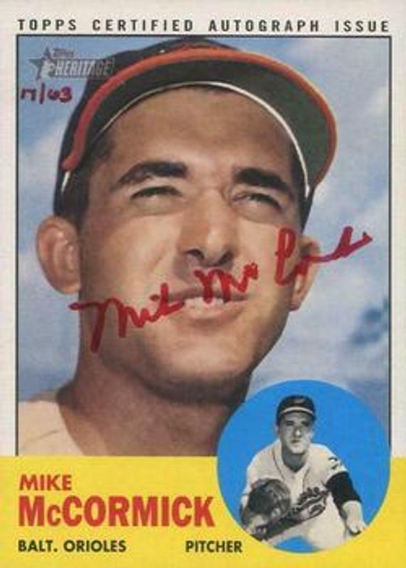 2012 Topps Heritage #ROA-MMC Real One Autographs - Red Ink /63