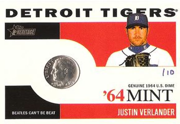 2013 Topps Heritage #64M-JV 1964 Mint - Dime /10